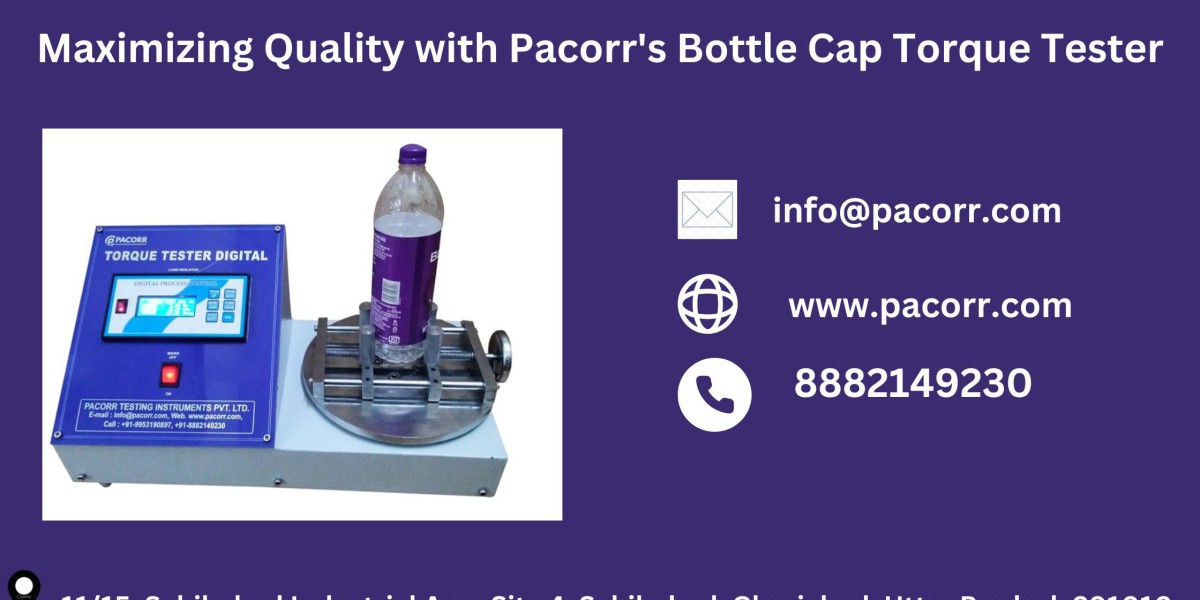 Precision Torque Testing for Plastic Bottle Caps: Discover the Benefits of Pacorr’s Bottle Cap Torque Tester